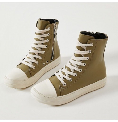 Customizable Women's High Top Canvas Boots with PVC Insole and Personalized Logo Customizable Women's High Top Canvas Boots with PVC Insole and Personalized Logo