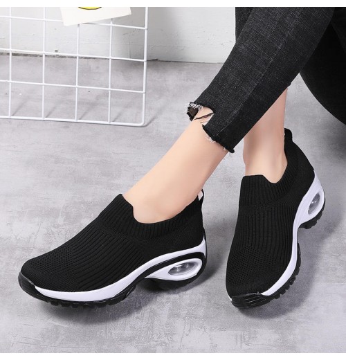 Lightweight Mesh Air Cushion Shoe Lady Girls Athletic Nurse Dance Casual Platform Loafers shoes Women's Socks Sneakers Lightweight Mesh Air Cushion Shoe Lady Girls Athletic Nurse Dance Casual Platform Loafers shoes Women's Socks Sneakers